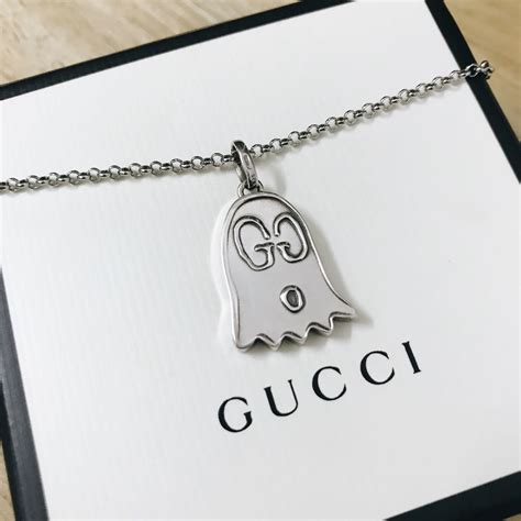 gucci watch ghost|gucci ghost necklace in silver.